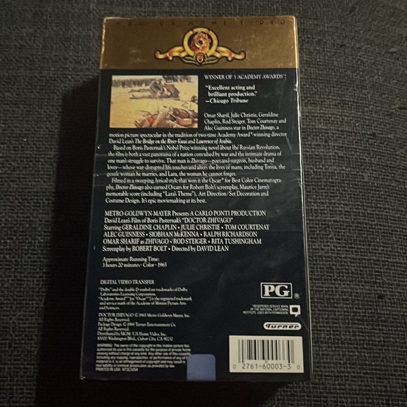 NEW SEALED Doctor Zhivago VHS, 2-Tape Set 1988 Omar Shariff Julie Christie - Picture 5 of 10
